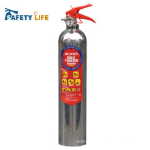 Stainless steel fire extinguisher / blue fire extinguisher / empty fire extinguisher